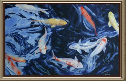 The Chase A pond of Koi fish