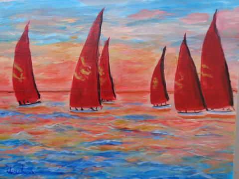 red sails in the Sunset