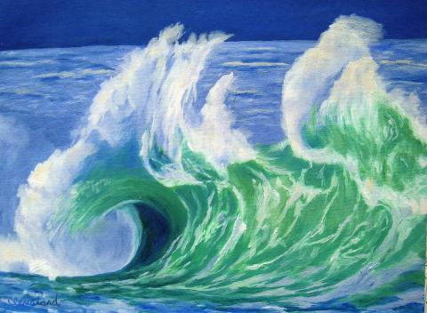 Sea Green One of the series of wave paintings